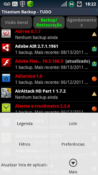 Titanium Backup lote