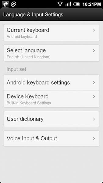 MIUI select language