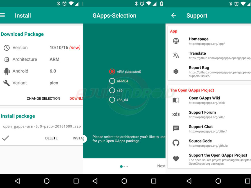 Установка gapps через компьютер