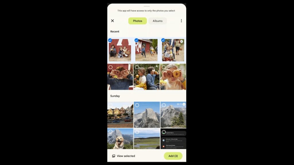 Photo Picker Seletor de fotos Android 13