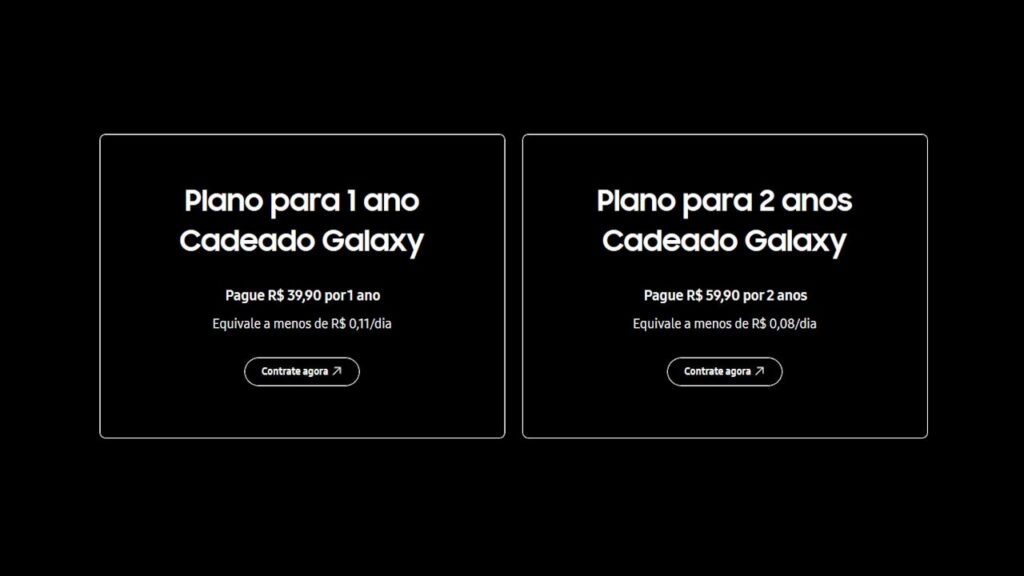 Samsung serviço Cadeado Galaxy no Brasil