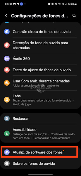 Atualizar fone sem fio da Samsung da linha Galaxy Buds