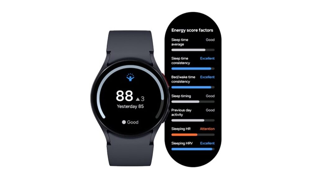 One UI 6 Watch, Galaxy AI, Energy Score, pontuação de energia