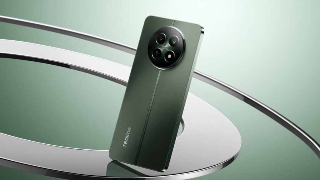 realme 12 5G na cor verde