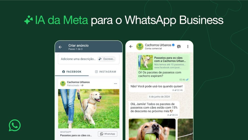 WhatsApp Business Brasil recebe inteligência artificial