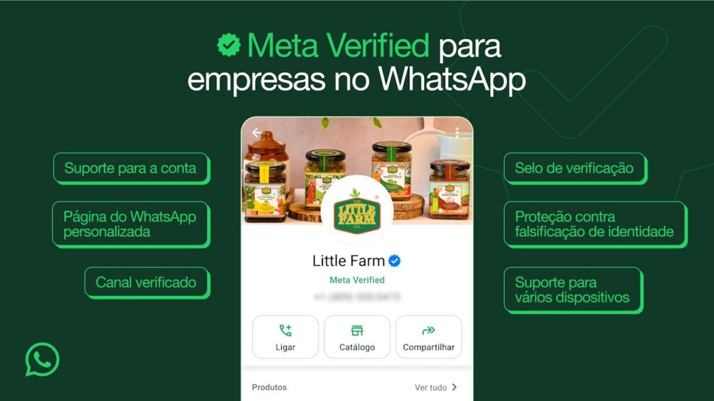 WhatsApp Business Brasil recebe Meta Verified