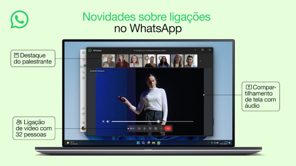 WhatsApp novidades em chamadas em junho de 2024