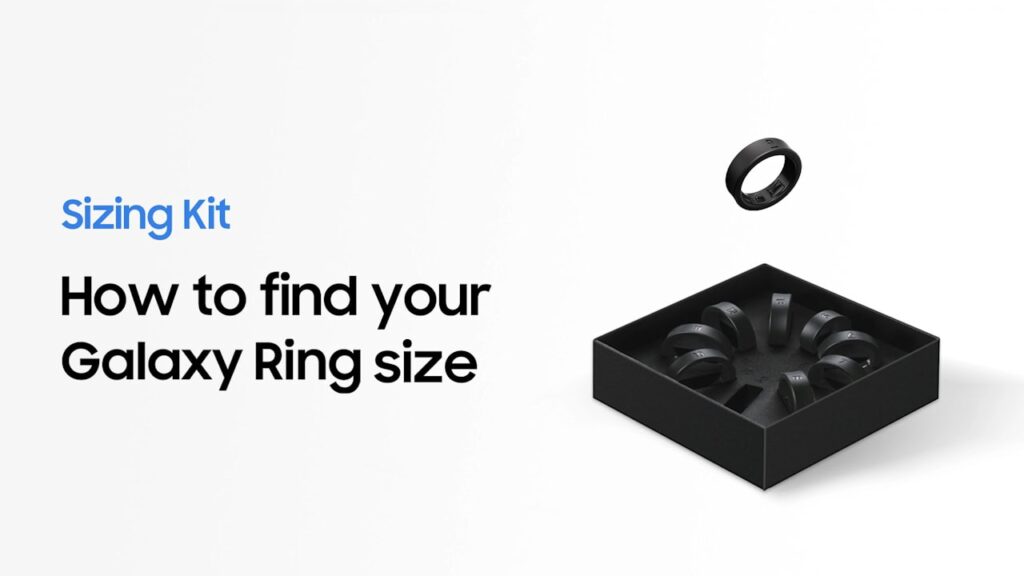 Samsung Galaxy Ring kit de tamanho para os anéis