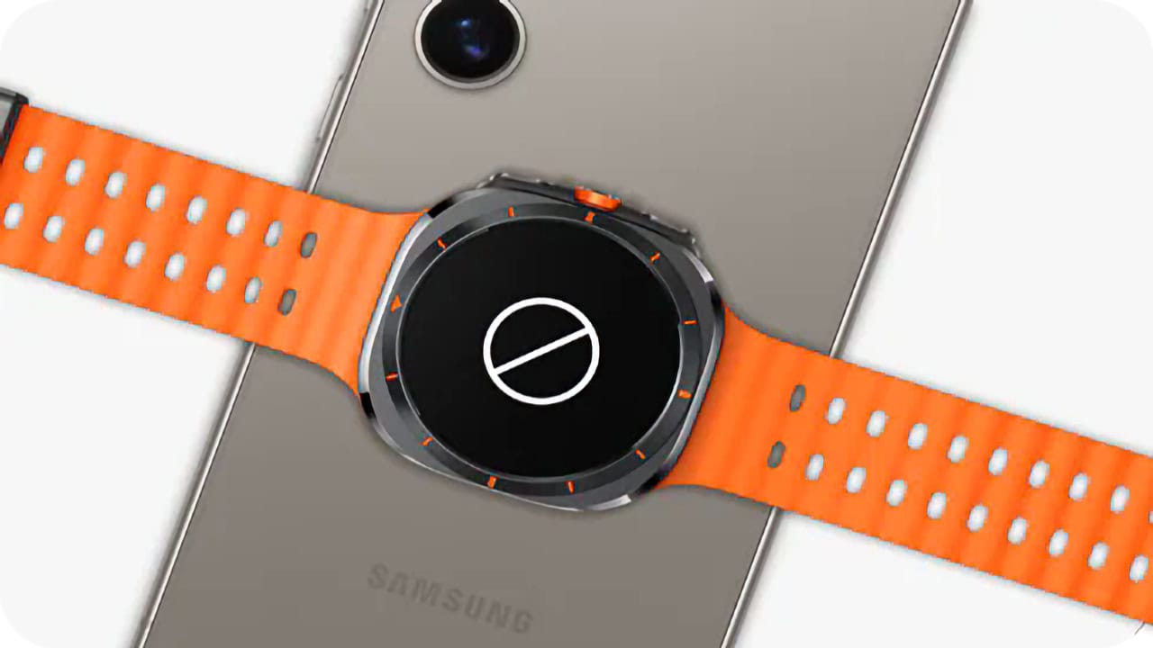 Galaxy Watch 7 e Galaxy Watch Ultra não suportam carregamento reverso sem fio do telefone