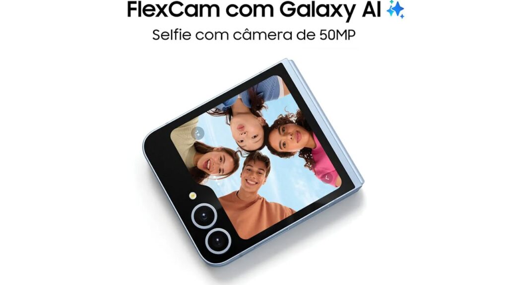 Galaxy Z Flip 6 com Galaxy AI FlexCam