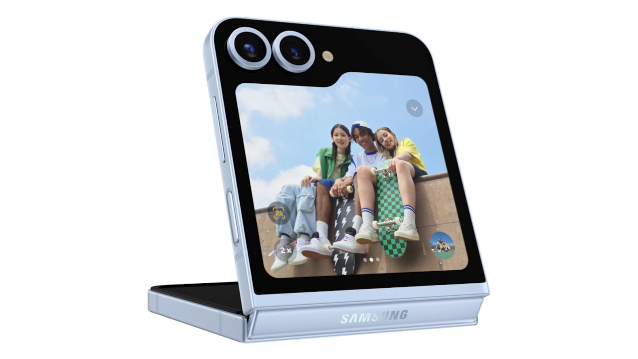 Galaxy Z Flip 6 Galaxy AI com o recurso FlexCam