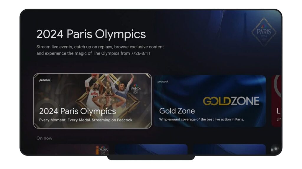 Google TV Jogos Olímpicos Paris 2024