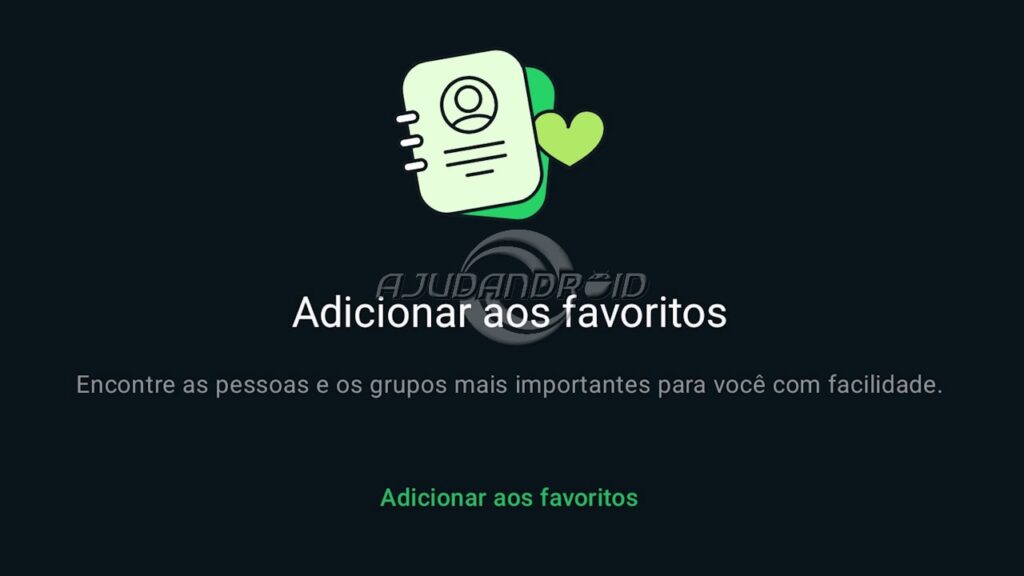 WhatsApp recurso favoritos