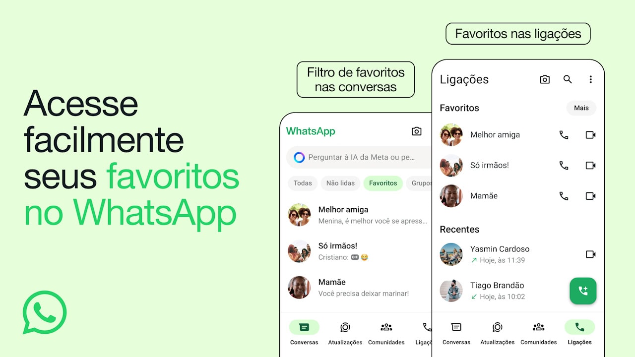 WhatsApp recurso favoritos é lançado