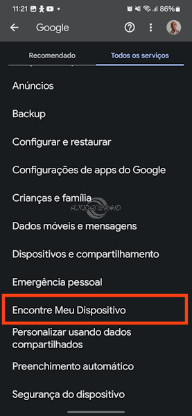 Como ativar as proteções contra roubo e furto