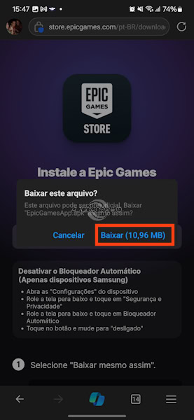 Como instalar a loja Epic Games Store