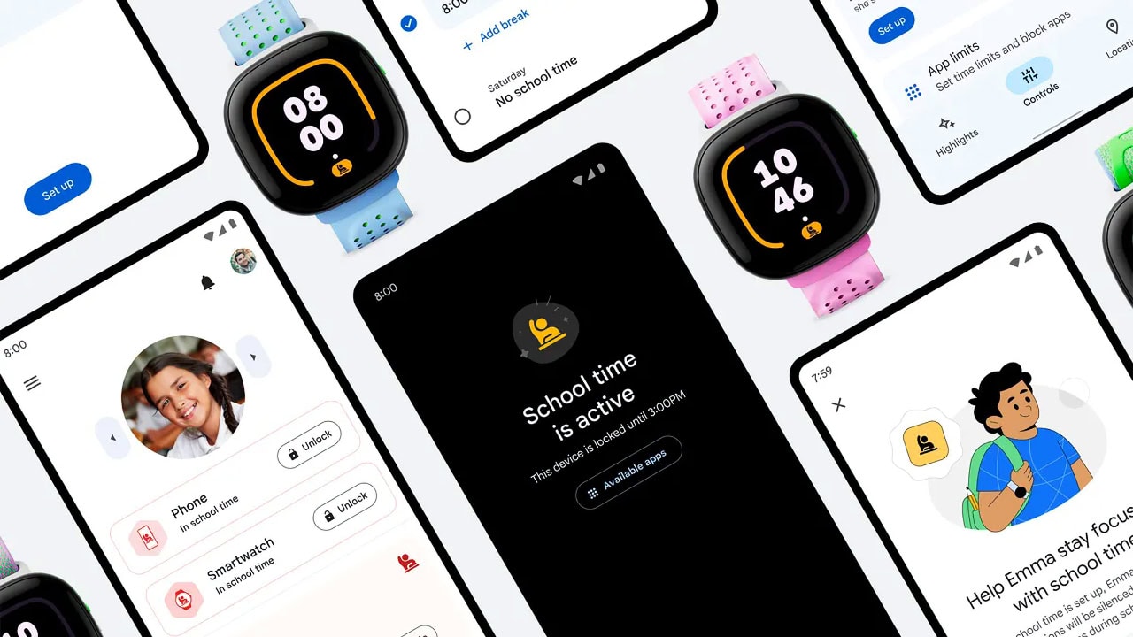 Android recebe Horário escolar para colocar limites nas crianças durante as aulas