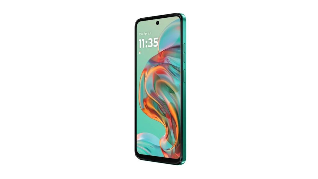 Moto G45 5G verde tela