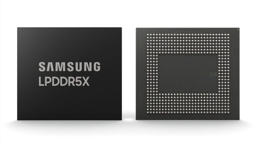 Samsung RAM LPDDR5X mais fina