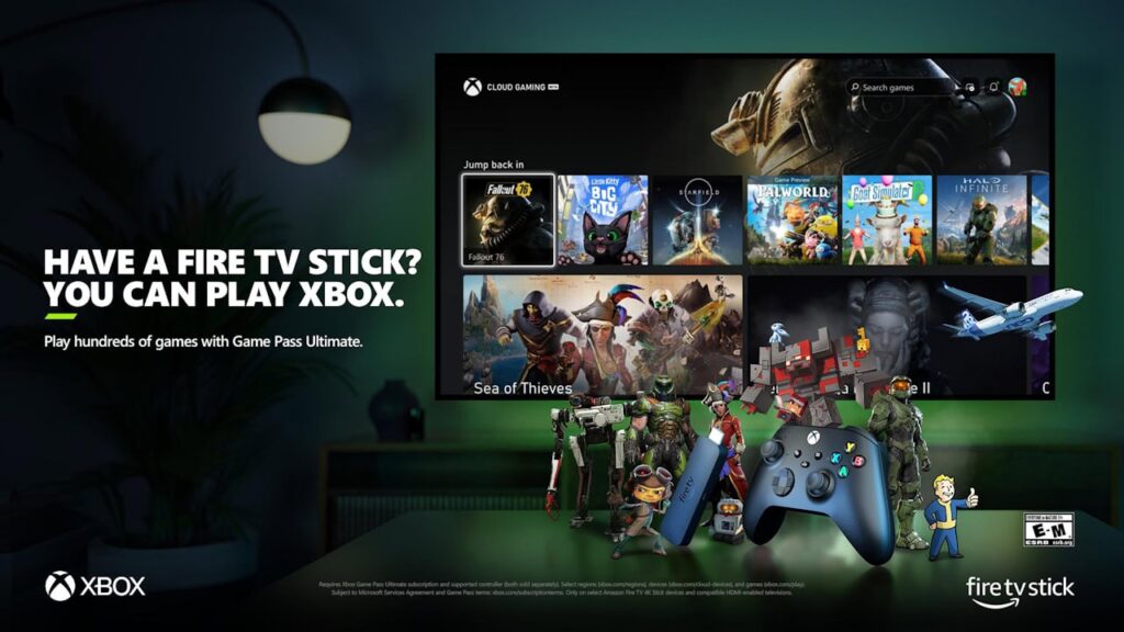 Aplicativo Xbox para rodar games na nuvem nos Fire Stick 4K