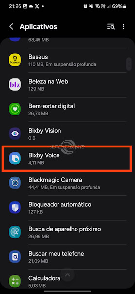 Desativando apps nos Samsung Galaxy