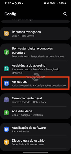 Desativando apps nos Samsung Galaxy