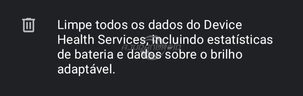 Aviso ao redefinir o brilho adaptável da tela nos Galaxy