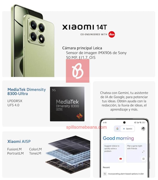 Vazamento mostra hardware do Xiaomi 14T