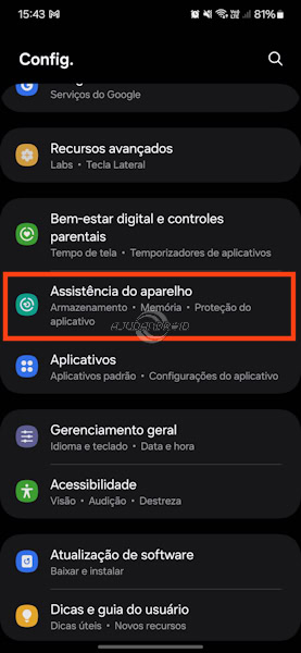 Como ativar a Economia de energia adaptável nos Samsung Galaxy