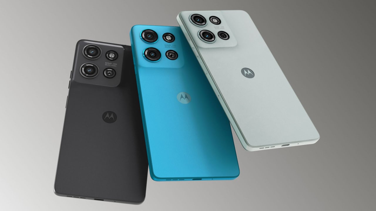 Moto G75 na cores na traseira