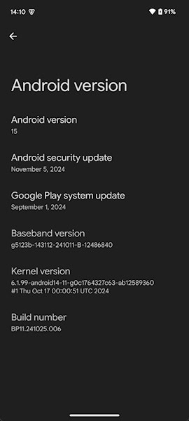 Google Pixel 6a com kernel 6.1.99