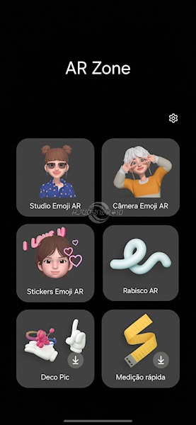 Samsung recursos de câmera AR Zone na One UI 6.1.1