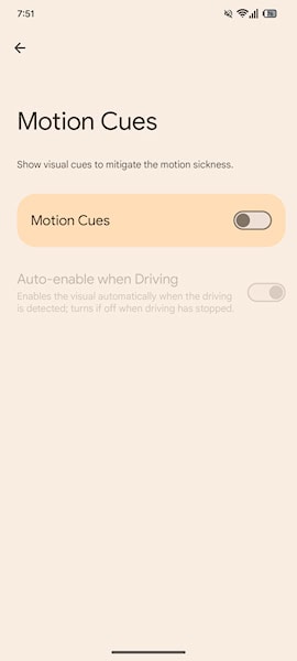 Motion Cues para Android